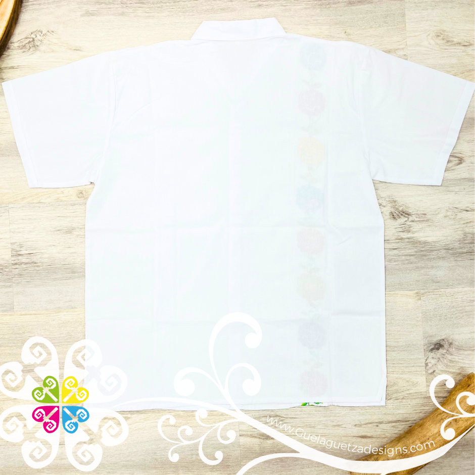 White Plumeado - Embroider Men Shirt