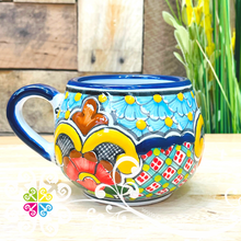 Small Floral Bouquet Talavera Chocolatera Mug