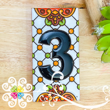 Dots Mexican House Numbers - Tiles Numbers