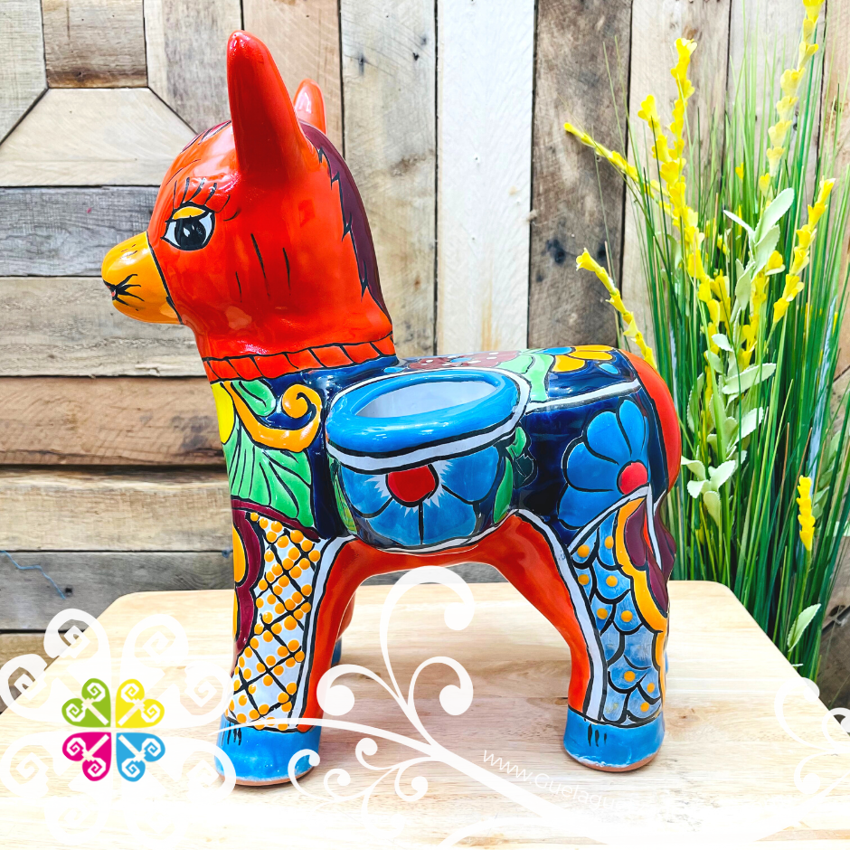 Talavera Donkey Pot - Maceta