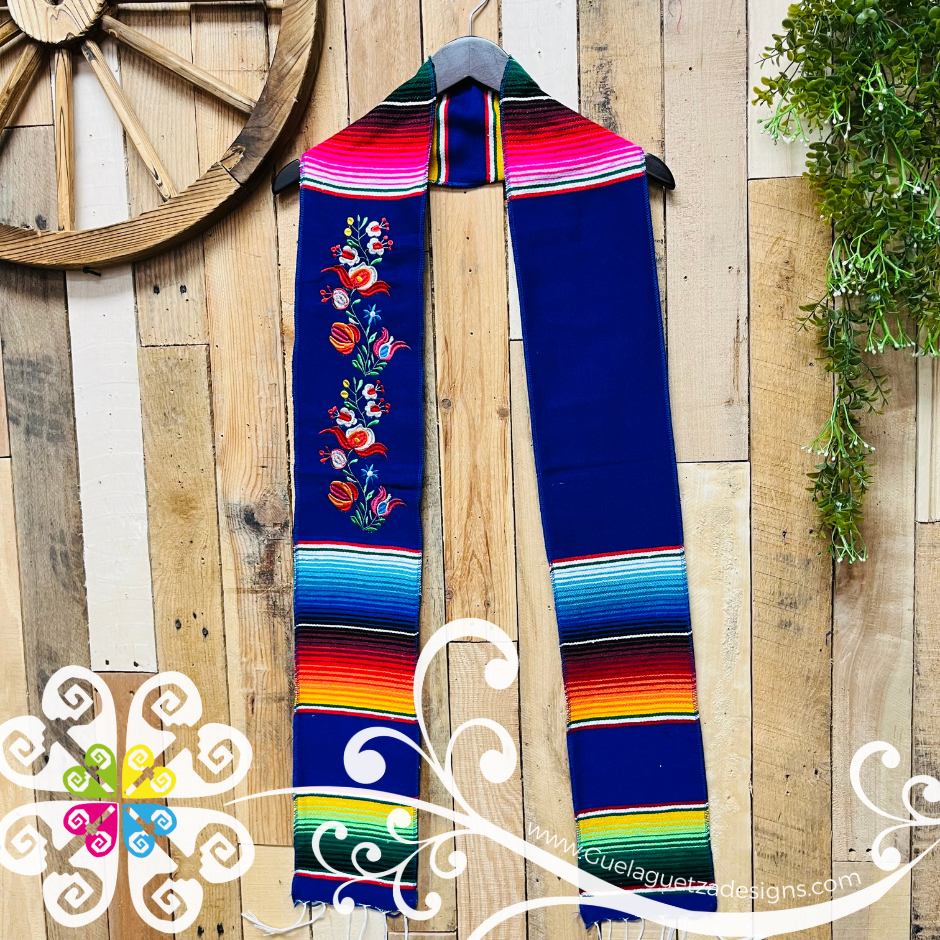 Floreado Sarape Graduation Stole