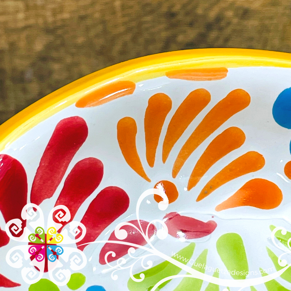 Multicolor Feathers Talavera Spoon Rest - Talavera Kitchen