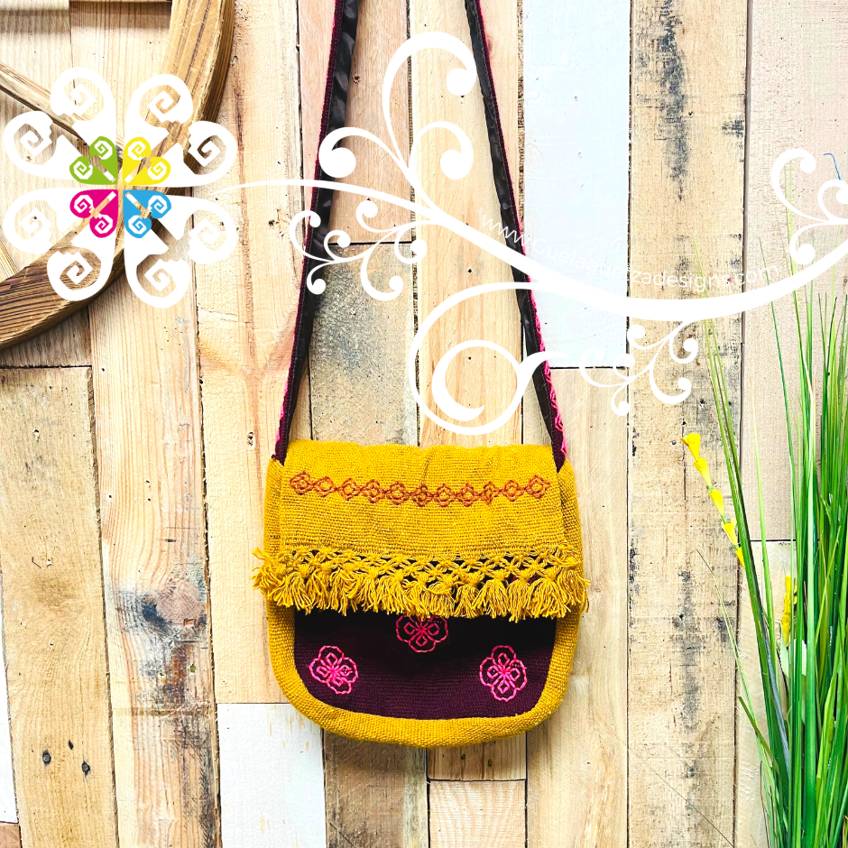 Hand Embroidered Puebla Bag - Crossbody Bag