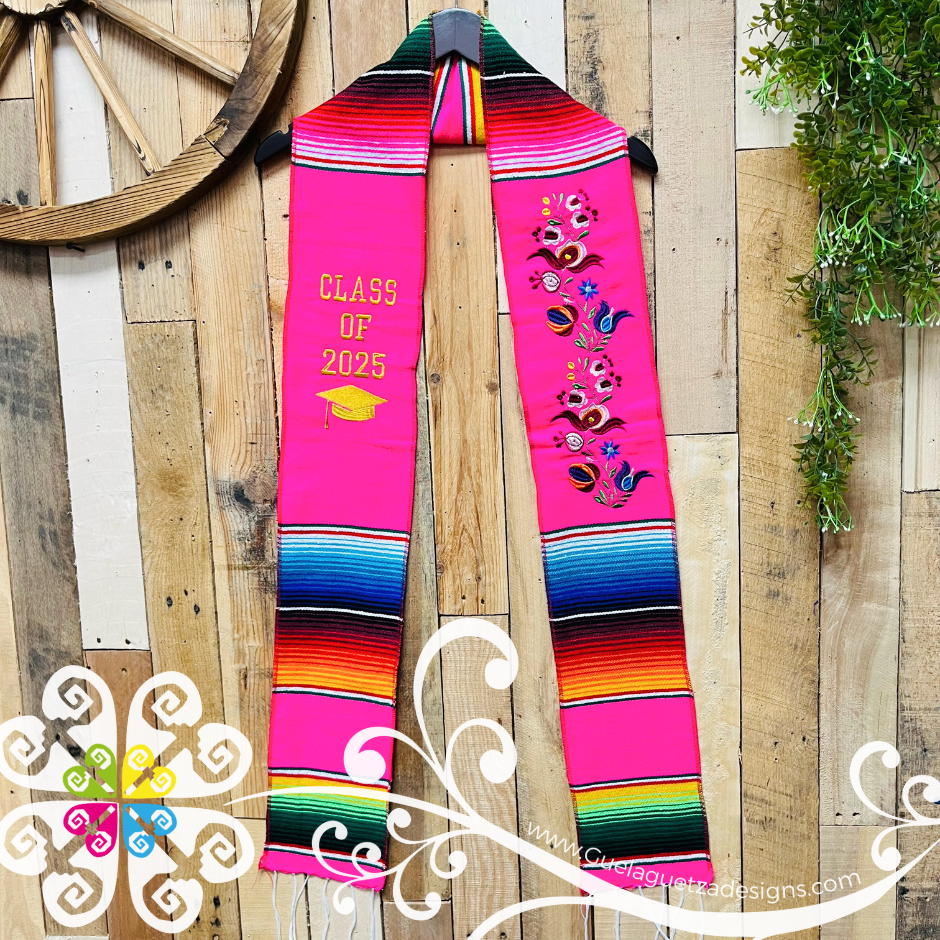 Floreado Sarape Graduation Stole - Class of 2025