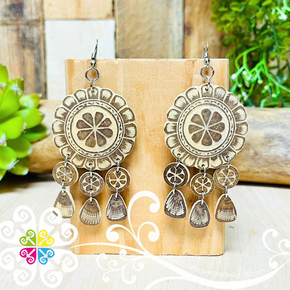 Jicara Flowers Artisan Earrings - Earrings