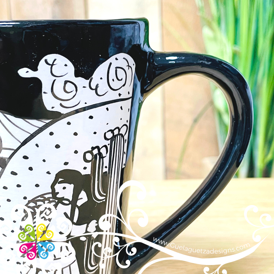 Historias Black & White Mug - Single Clay Mug