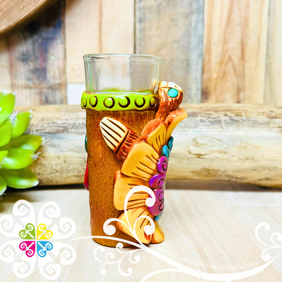 Turtle Tequila Shot Glass - Epoxy Clay Tequilero