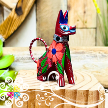 Mini Rottweiler Dog Alebrije Handcarve Wood Decoration Figure