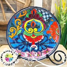 Large Floral Talavera Plate