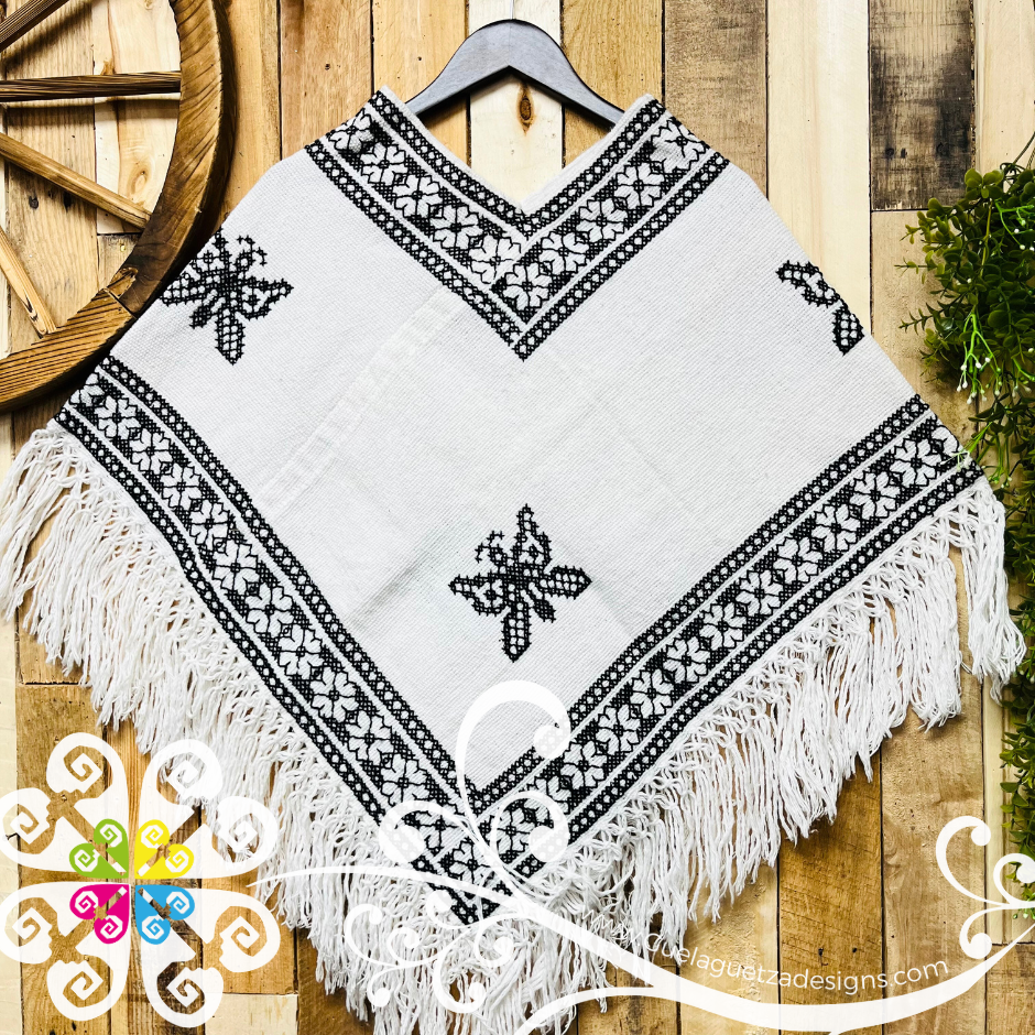 Orillado Design Embroider Poncho - Mañanita