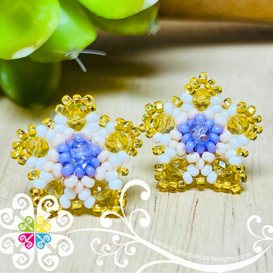 Beaded Estrella Studs