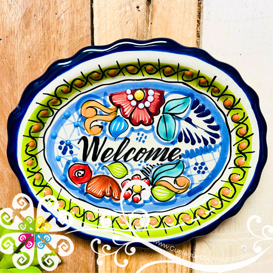 Small Welcome Talavera House Signs - Wall Decor