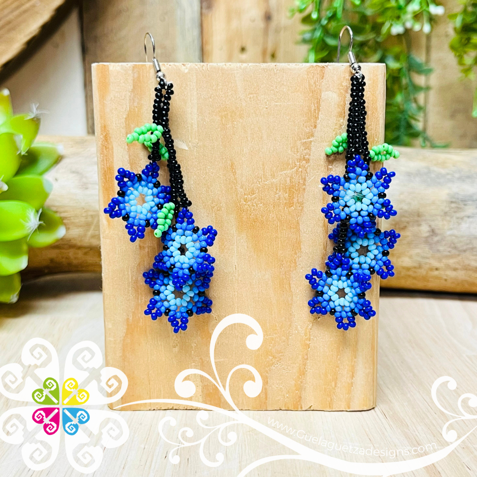 Beaded Flower Bouquet Earrings