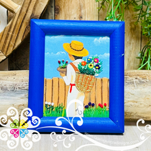 Gardening - Embroidered Wood Frame