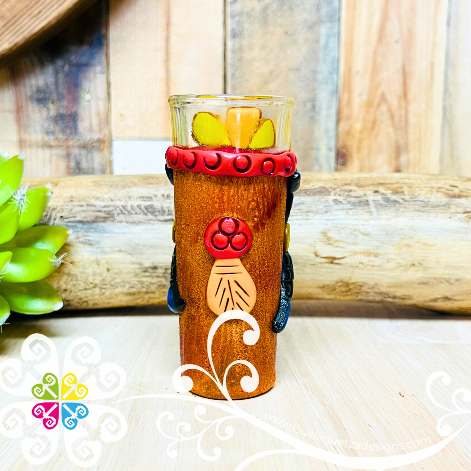 Owl Tequila Shot Glass - Epoxy Clay Tequilero