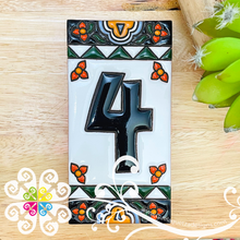 Colonial Mexican House Numbers - Tiles Numbers