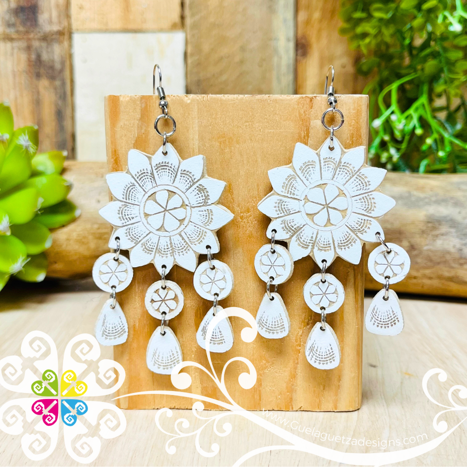 Jicara Flowers Artisan Earrings - Earrings