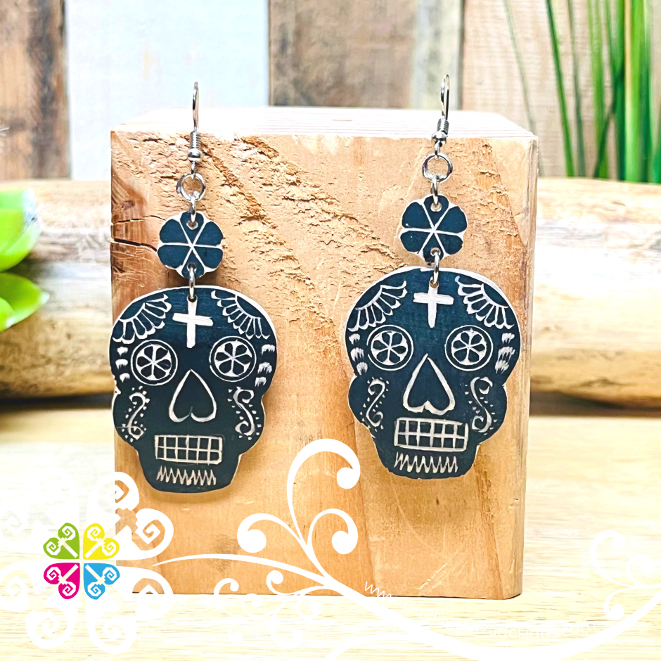 Jicara Skull Artisan Earrings - Earrings