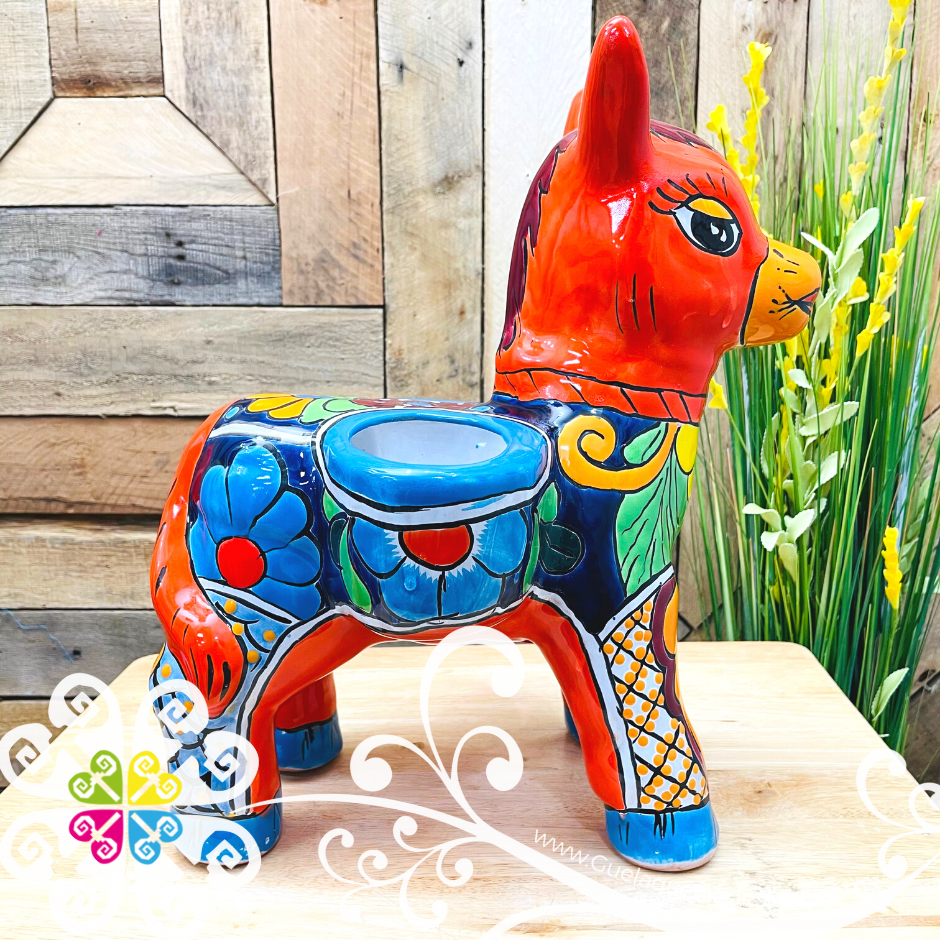 Talavera Donkey Pot - Maceta