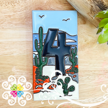 Desert Mexican House Numbers - Tiles Numbers