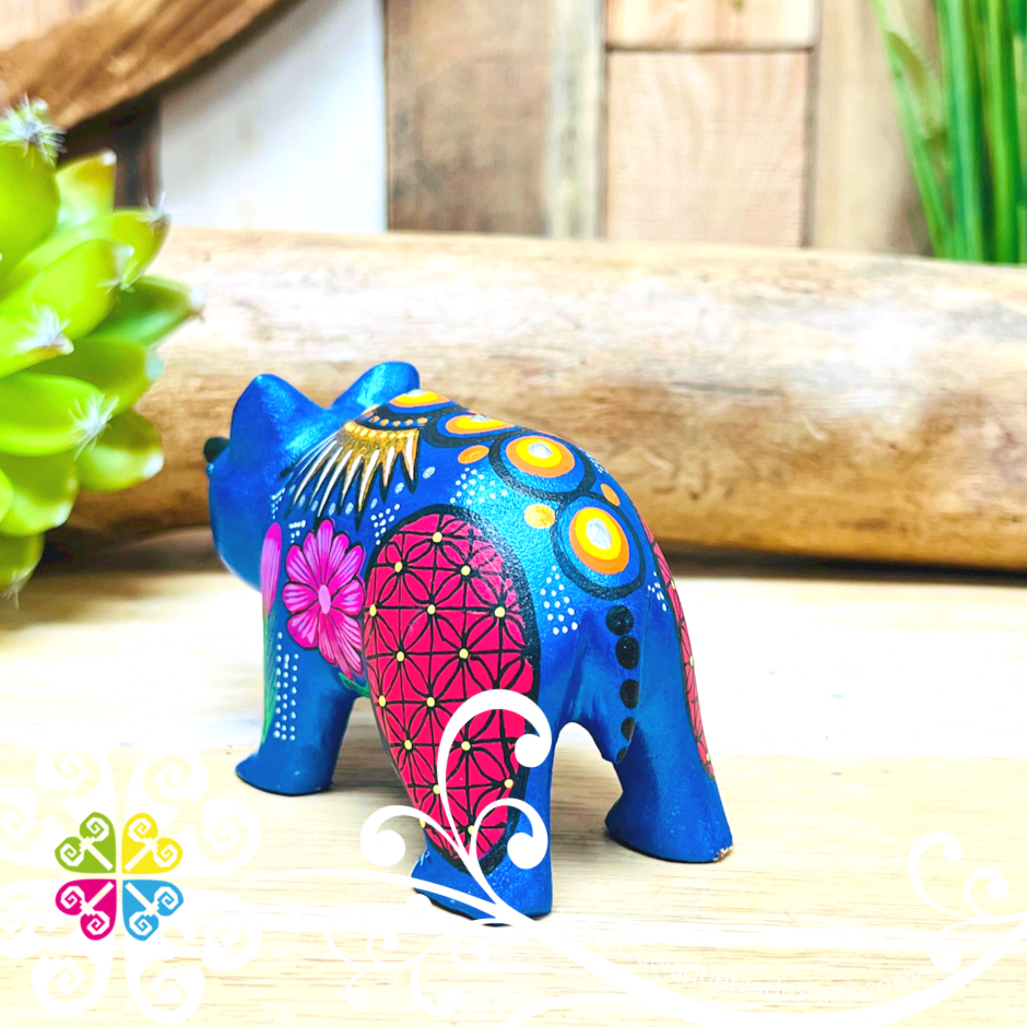 Small Bear Alebrije- Handcarve Wood Decoration Figure