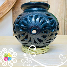 Small Cantarito Black Clay Vase - Barro Negro Oaxaca