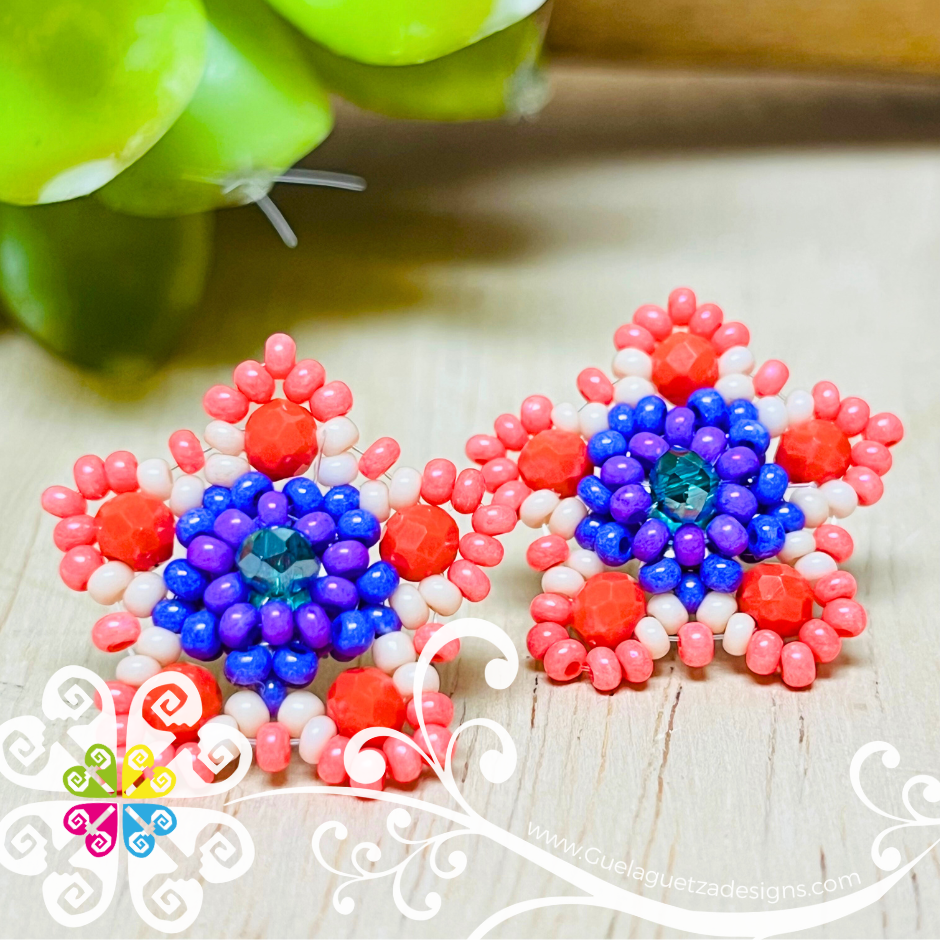 Beaded Estrella Studs