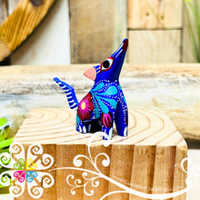 Mini Wolf Alebrije Handcarve Wood Decoration Figure