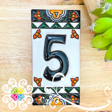 Colonial Mexican House Numbers - Tiles Numbers