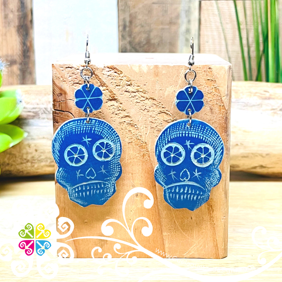 Jicara Skull Artisan Earrings - Earrings