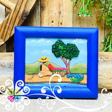 Peaceful Scenes - Embroidered Wood Frame