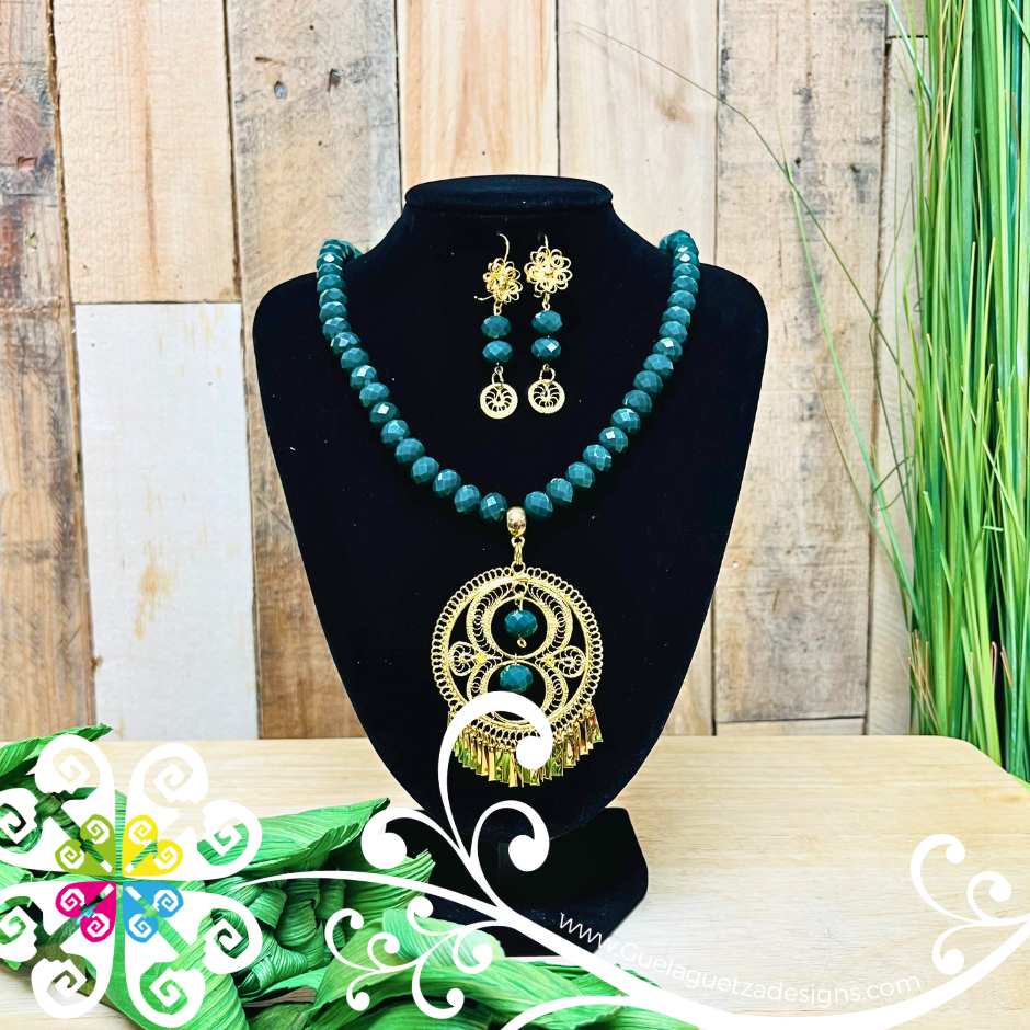 Filigrana Necklace Sets - Double Medallion