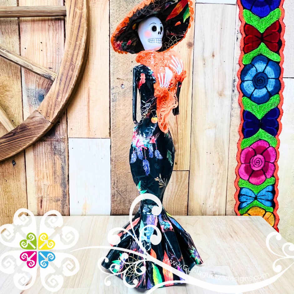 Medium Catrina Papel Mache