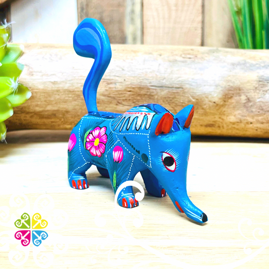 Small Anteater Alebrije - Handcarve Wood Decoration Figure