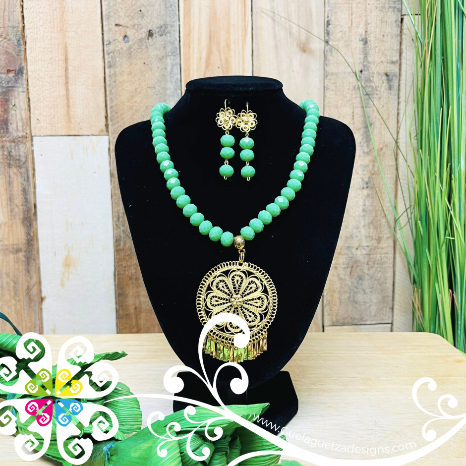 Filigrana Necklace Sets - Flower Medallion