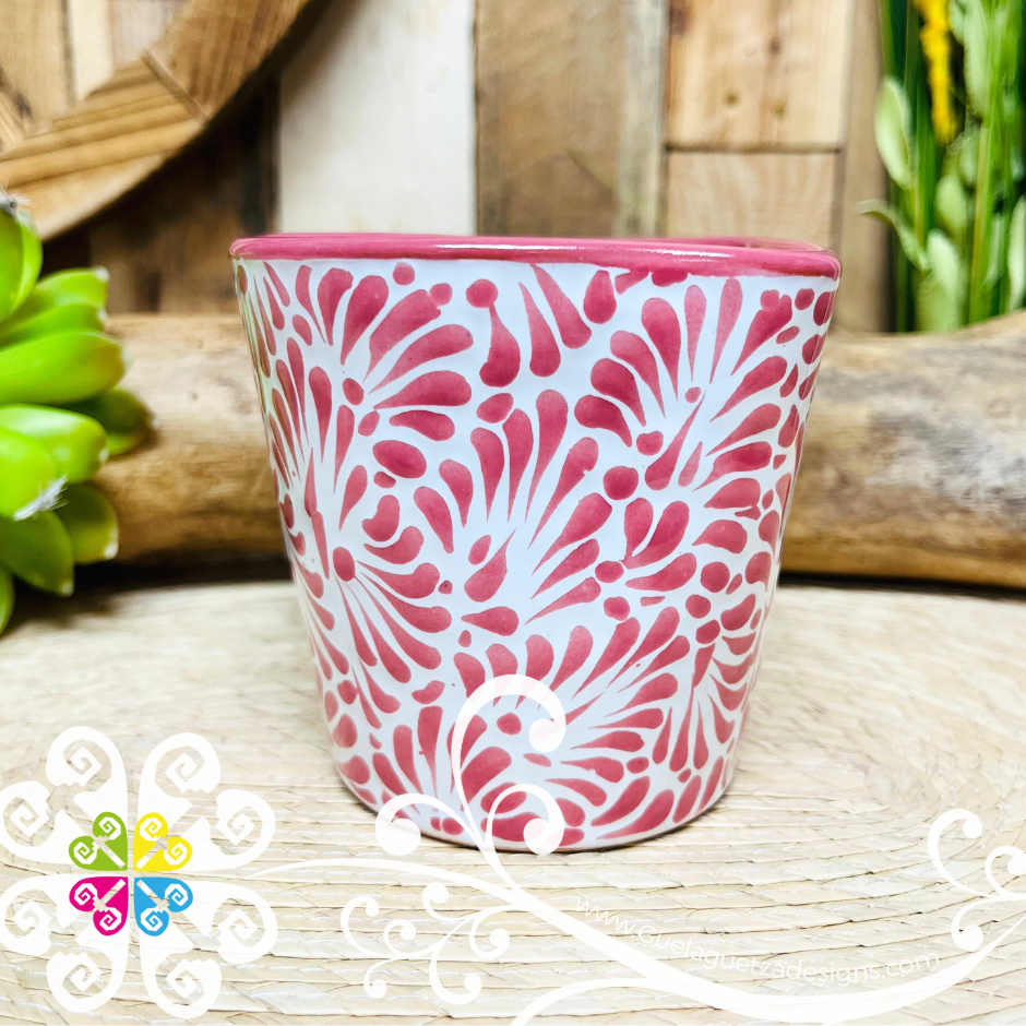 Small Pink Corazon Talavera Mug - Talavera Home Decor