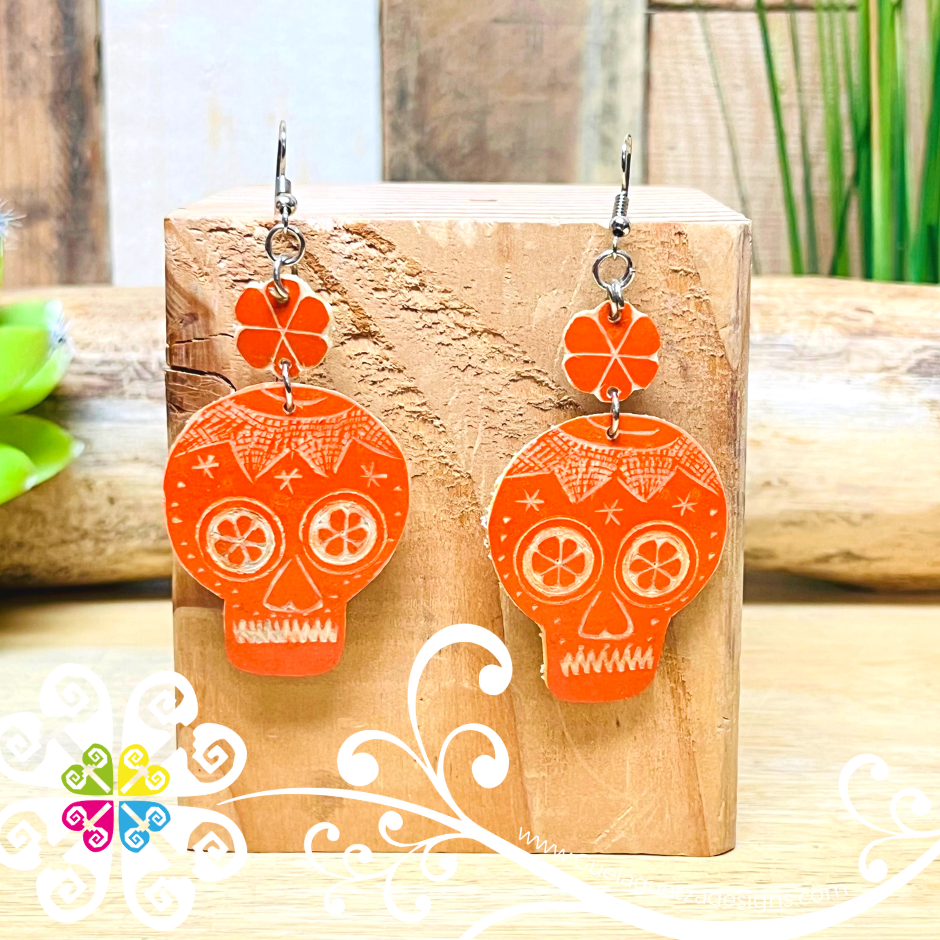 Jicara Skull Artisan Earrings - Earrings