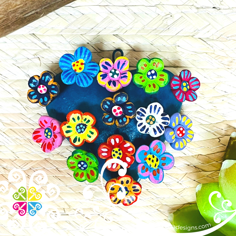 Mini Flower Garden Design Heart - Corazon de la Vida - Barro Cocido