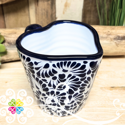 Blue Corazon Talavera Vase - Single Talavera Mug