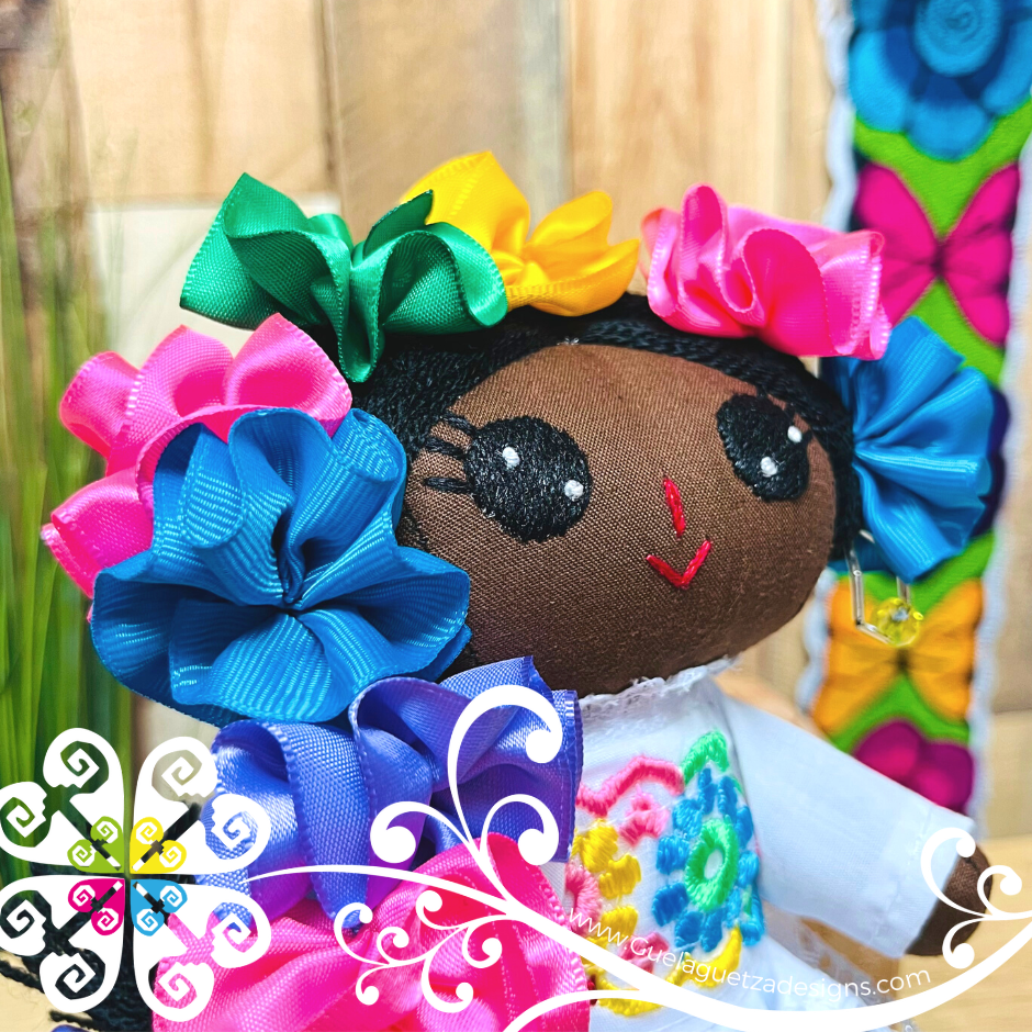 Blue Costenita Mexican Otomi Doll - Fina