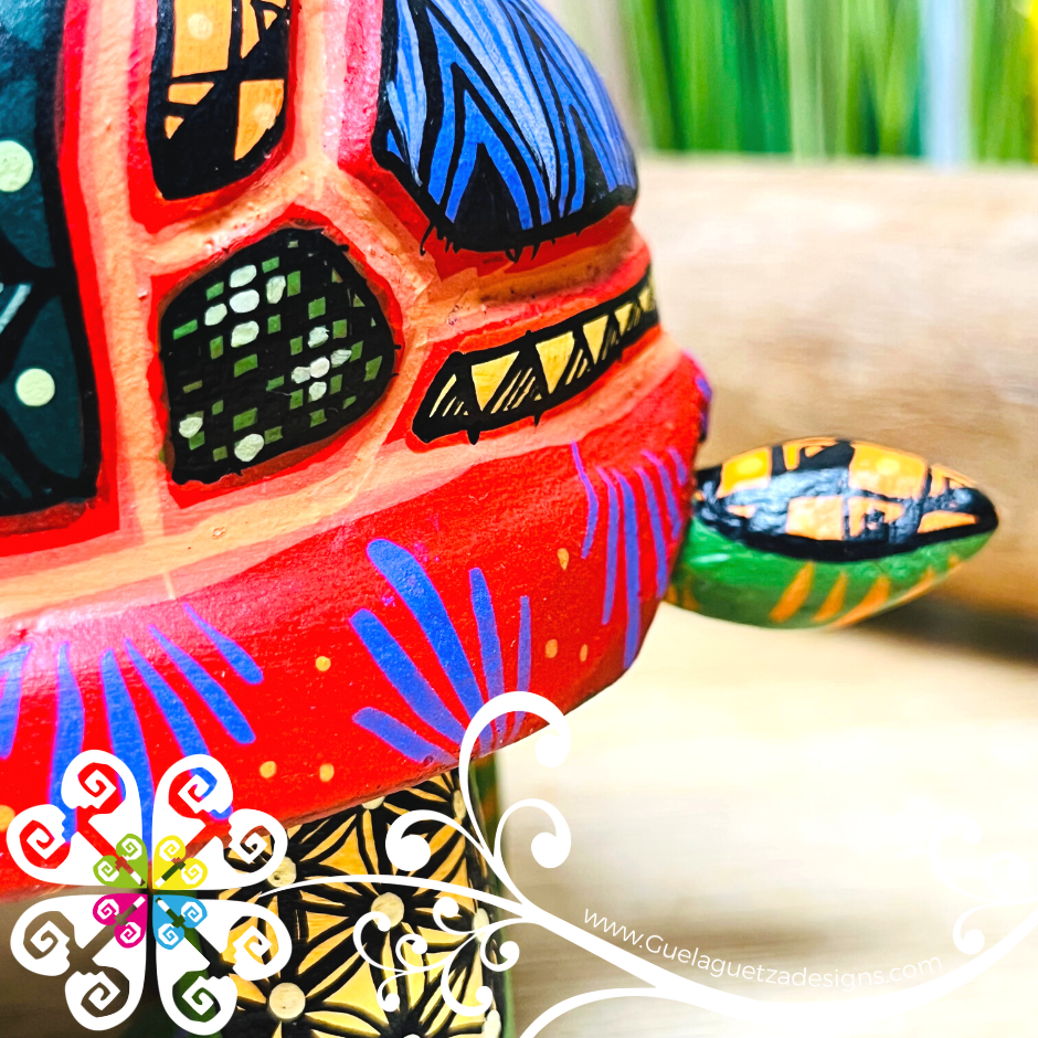 Large Turtle Alebrije - Handcarve Wood Decoration Figure