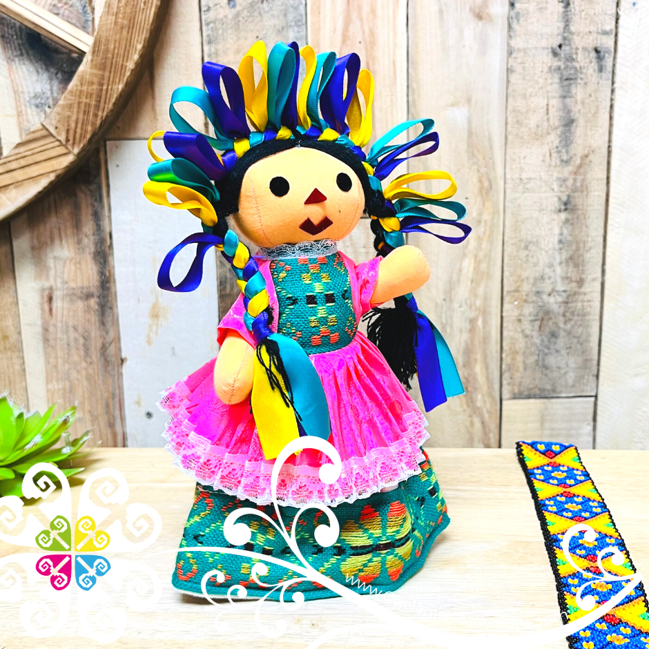 Multicolor Maria Mexicana Otomi Doll - Fina