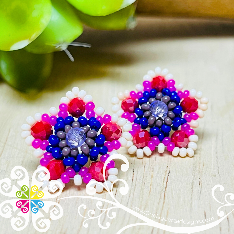 Beaded Estrella Studs