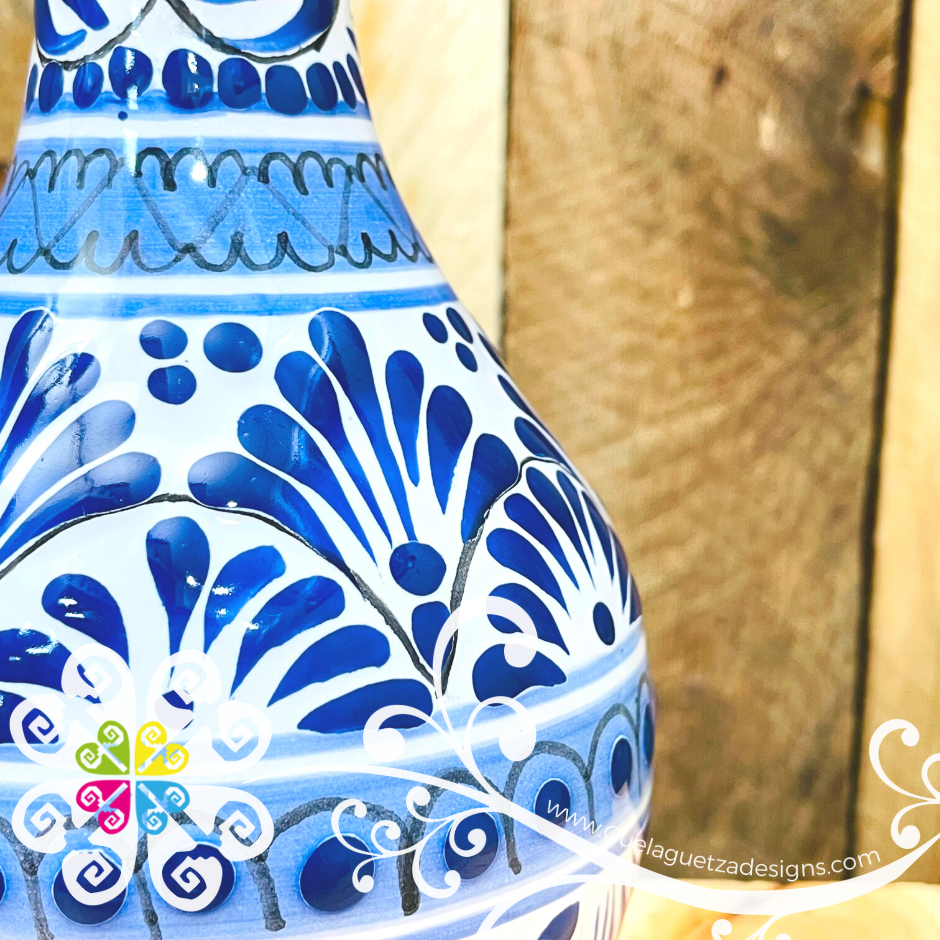 Blue Feathers Talavera Set Tequilero - Talavera Kitchen