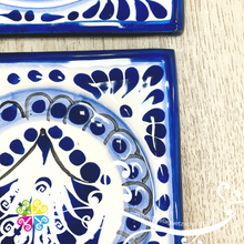 Blue Talavera Set of 4 Coaster - Mexican Coasters