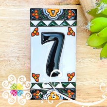 Colonial Mexican House Numbers - Tiles Numbers