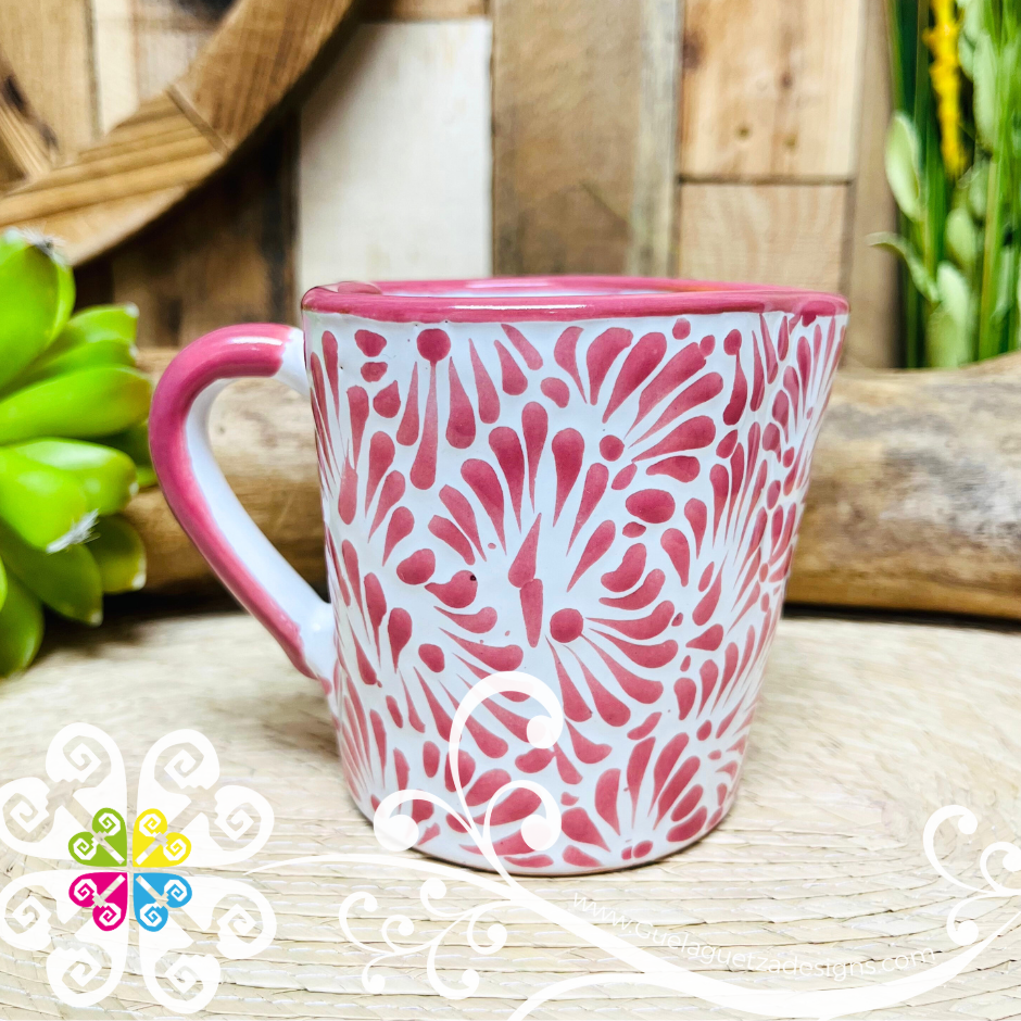 Small Pink Corazon Talavera Mug - Talavera Home Decor