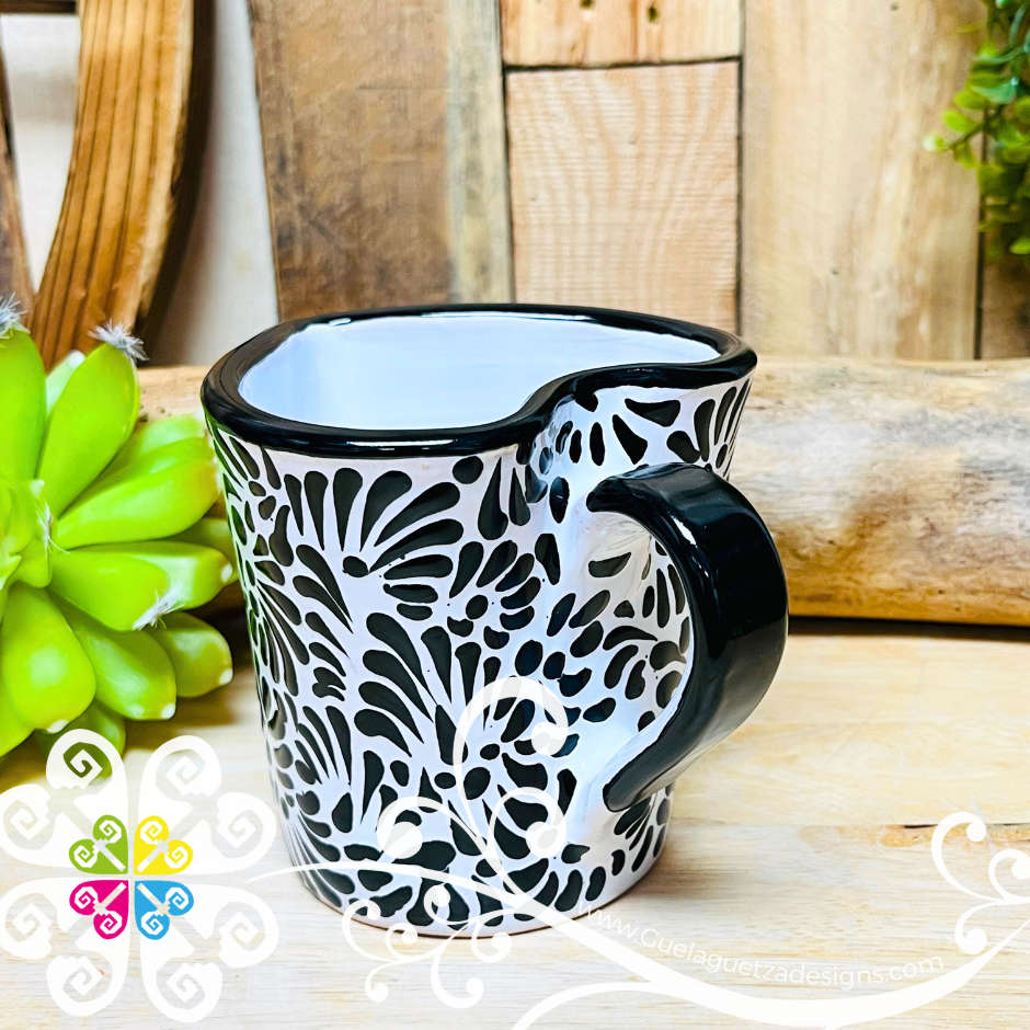 Small Black Corazon Talavera Mug - Talavera Home