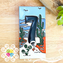 Desert Mexican House Numbers - Tiles Numbers