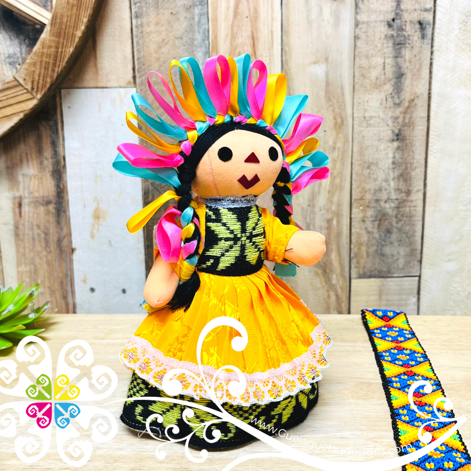 Multicolor Maria Mexicana Otomi Doll - Fina